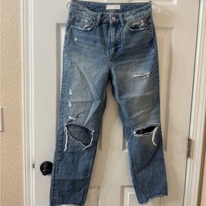 Distressed Blue Women's Jeans